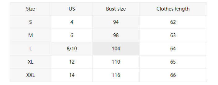 Size Chart - Women's V-neck Flounce Fashion T-shirt