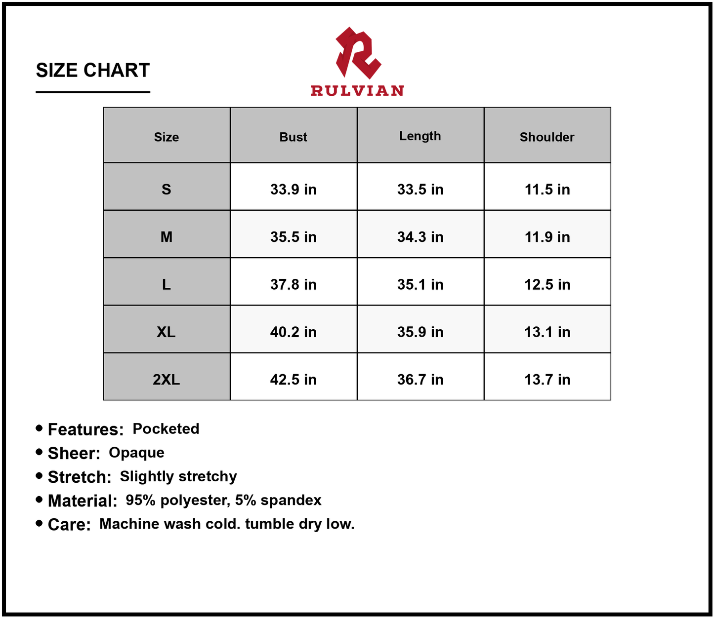 Size Chart - Women's Shiny Abstract Print Sleeveless Round Neck Dress with Pockets Featuring 95% polyester 5% spandex for comfort