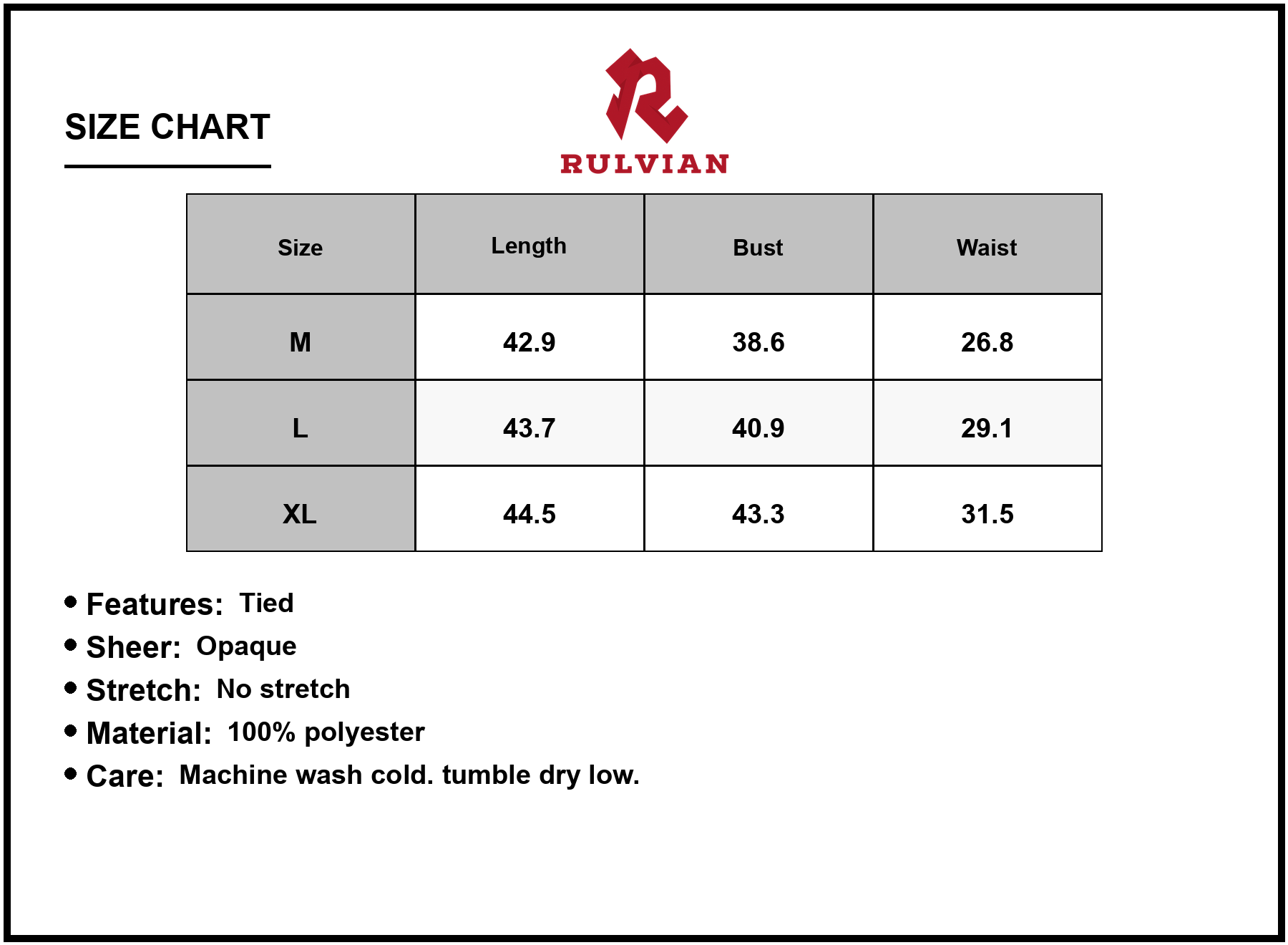 Size Chart - Women's Printed Cap Sleeve Tie Waist Dress 100% Polyester Lightweight Flowy Everyday Style for Casual Occasions