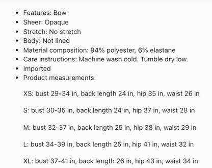 Women's Bow Mini Cami Dress with Bow Detail Sheer Front Not Lined Bodice 94% Polyester 6% Elastane Soft Comfort