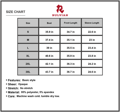 Size Chart - Women's Christmas Long Sleeve Dress For Holiday Party Featuring Ninety Five % Polyester And Five % Spandex Blend