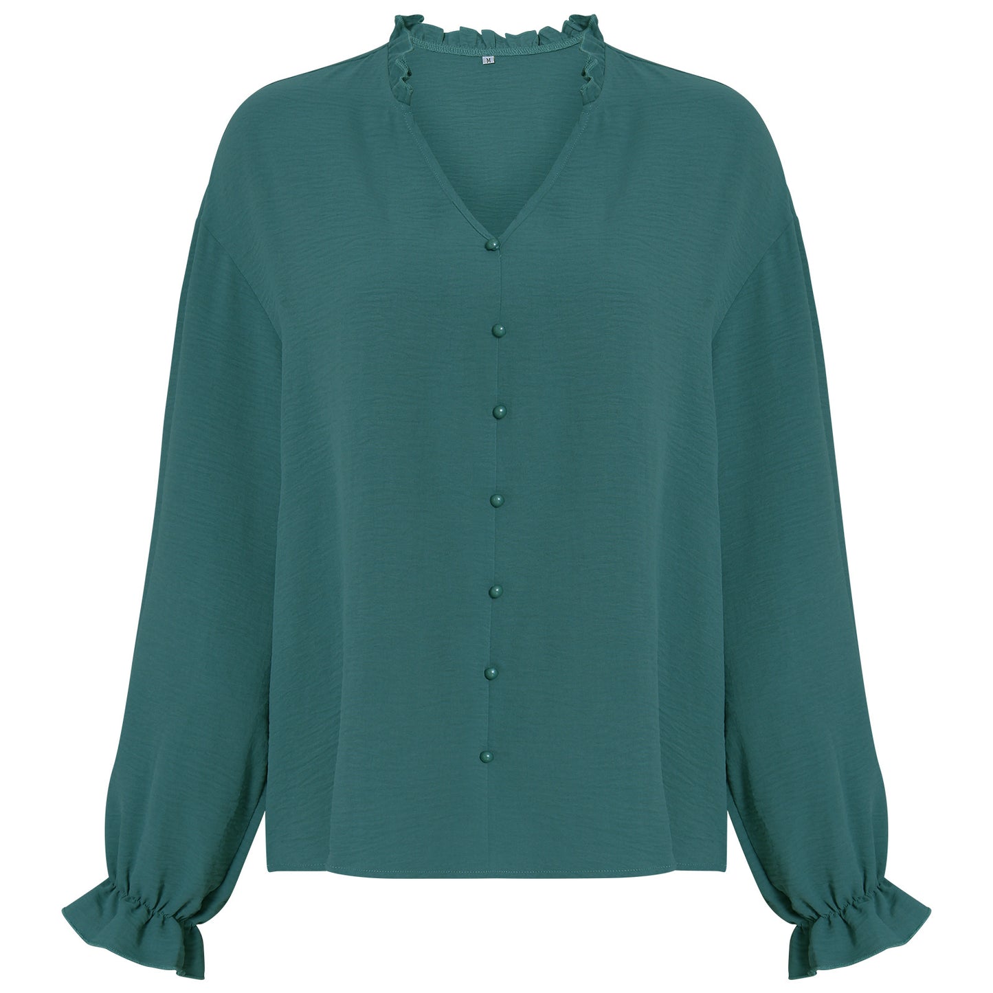 Men's Button Front Gauze Shirt Lake Blue Apricot Black Resin Detail Street Style Gauze Hundred Percent