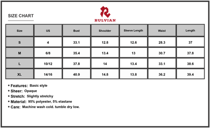 Size Chart - Women's Velvet Round Neck Puff Sleeve Dress 95% Polyester 5% Elastane Soft Stretchy Elegant Party Evening Gown