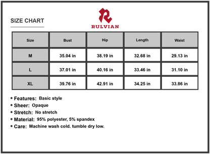 Size Chart - Women's Off Shoulder Dress with Three Quarter Sleeve for Evening or Day Wear Flattering Fit 95% polyester 5% spandex
