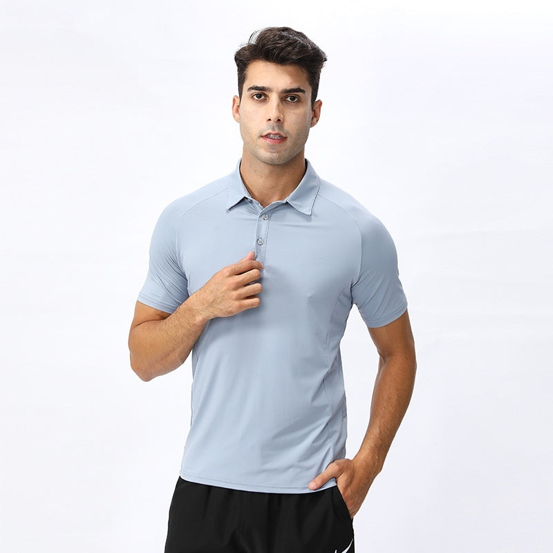 Men's Quick Drying Sports Top In Solid Color Nylon % Fabric And Polyester % Fabric For Active Wear Ideal Fit