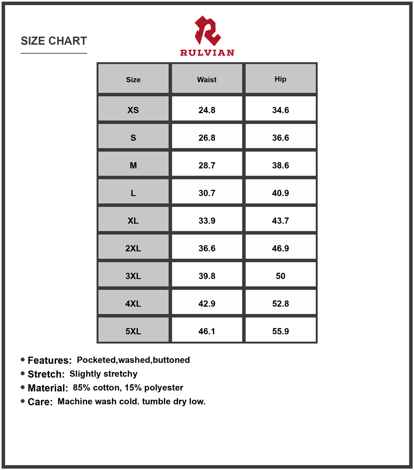 Size Chart - Womens Plus Size High Rise Vintage Wash Flare Jeans with Pockets Bootcut Denim for Casual Wear Slightly stretchy