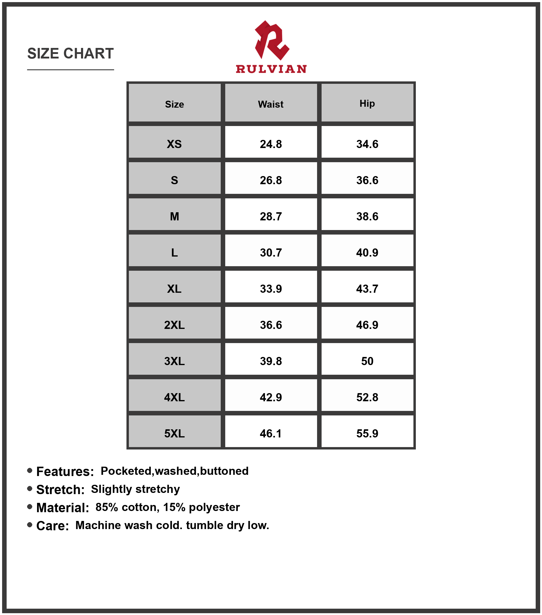 Size Chart - Womens Plus Size High Rise Vintage Wash Flare Jeans with Pockets Bootcut Denim for Casual Wear Slightly stretchy