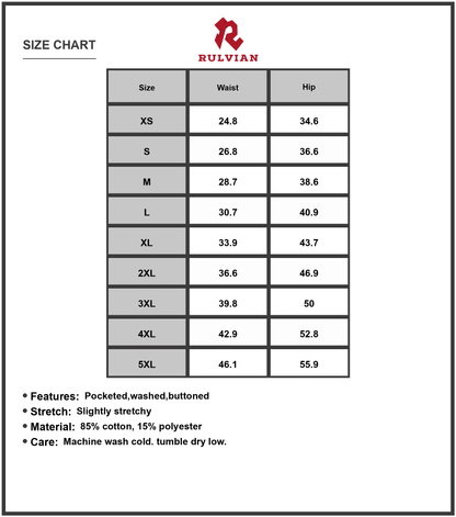 Size Chart - Womens Plus Size High Rise Vintage Wash Flare Jeans with Pockets Bootcut Denim for Casual Wear Slightly stretchy