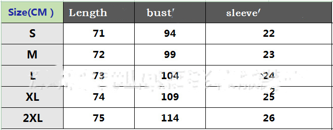 Size Chart - Pure Color Zipper Stitching Casual Loose V-neck Short Sleeves