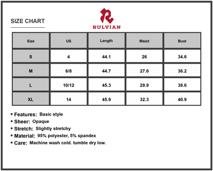 Size Chart - Women's Printed V Neck Cap Sleeve Midi Dress with ninety five percent polyester and five percent spandex soft finish