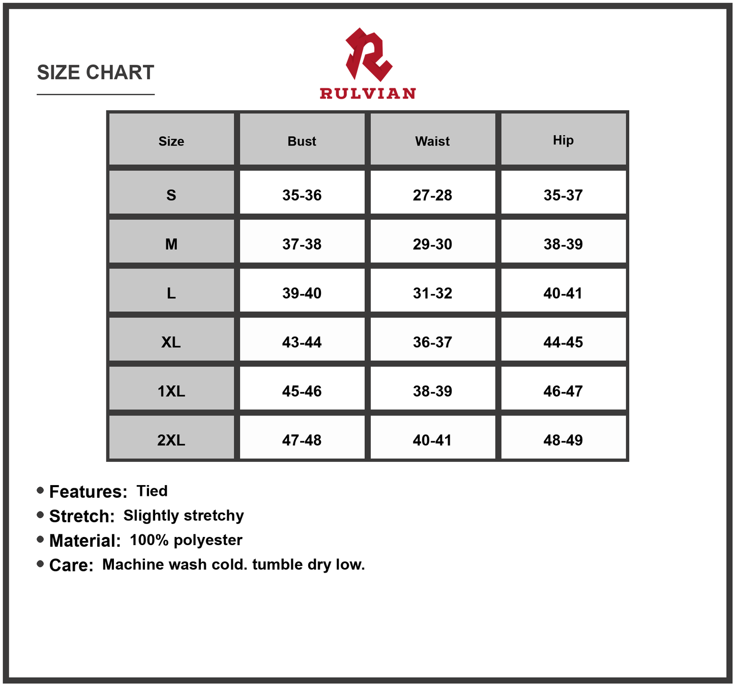 Size Chart - Women's Floral Print Tie Neck Midi Dress with Pockets Plus Size 100% Polyester Lightweight Elegant Everyday Wear