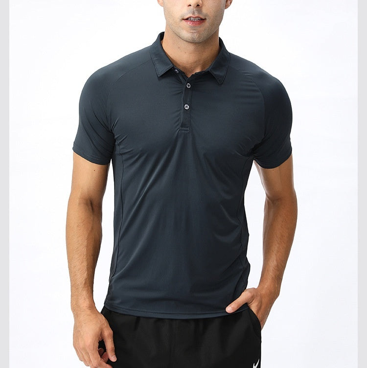 Men's Quick Drying Sports Top In Solid Color Nylon % Fabric And Polyester % Fabric For Active Wear Ideal Fit