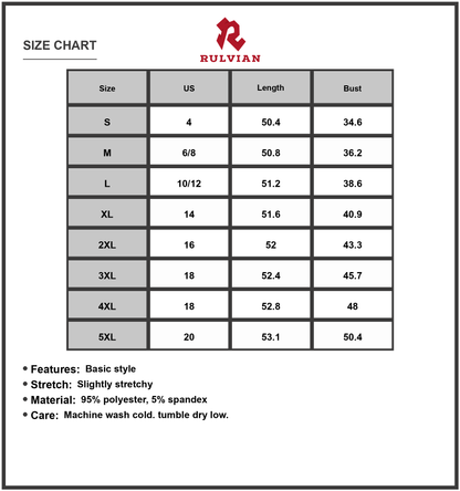 Size Chart - Women's Plus Size Maxi Dress Round Neck Short Sleeve A Line with ninety five percent polyester and five percent spandex