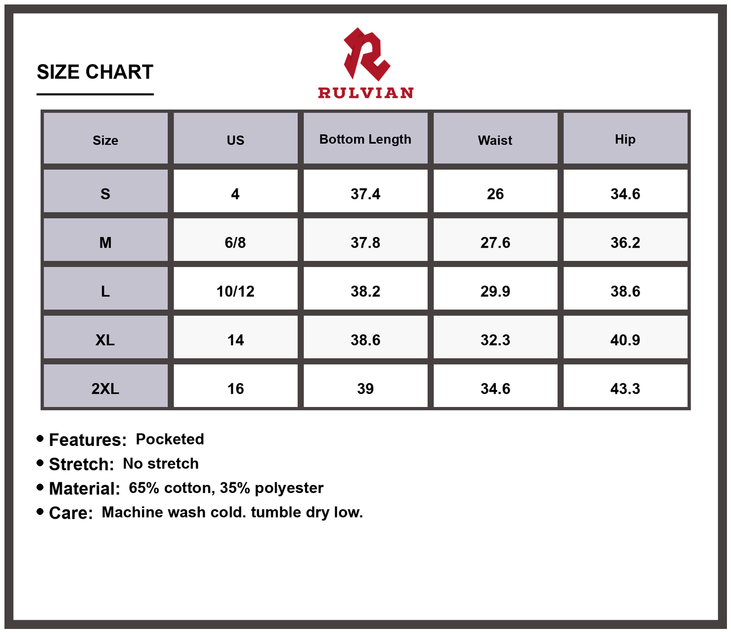 Size Chart - Women's Button Fly Cropped Wide Leg Jeans High Waisted Pocketed Premium Durable Denim Pants Casual Everyday Versatile