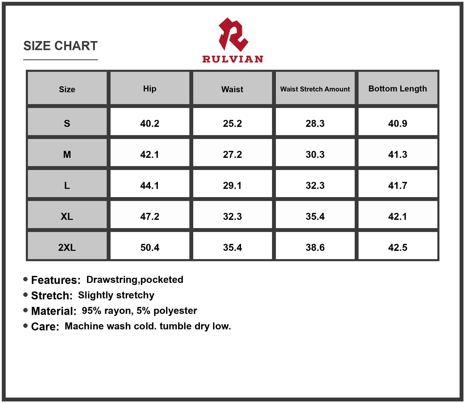 Size Chart - Women Wide Leg Cargo Jeans with Drawstring Waist and Pocketed Design Loose Fit High Waist Casual Everyday Durable Pants