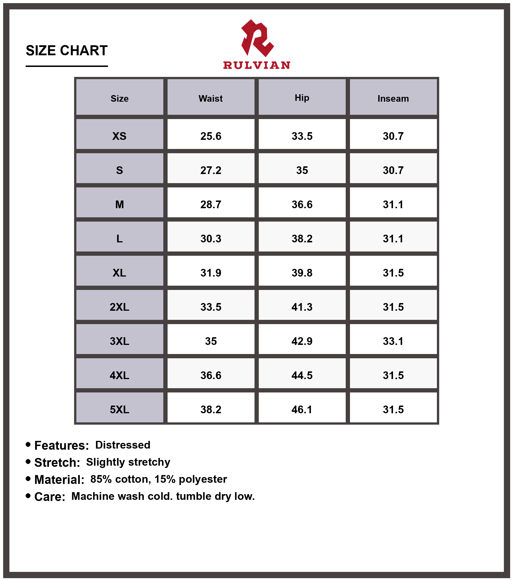 Size Chart - Women's Plus Size Distressed Raw Hem Flare Jeans Stretchy Denim Pants for Casual Everyday Wear Trendy Modern Fit Durable