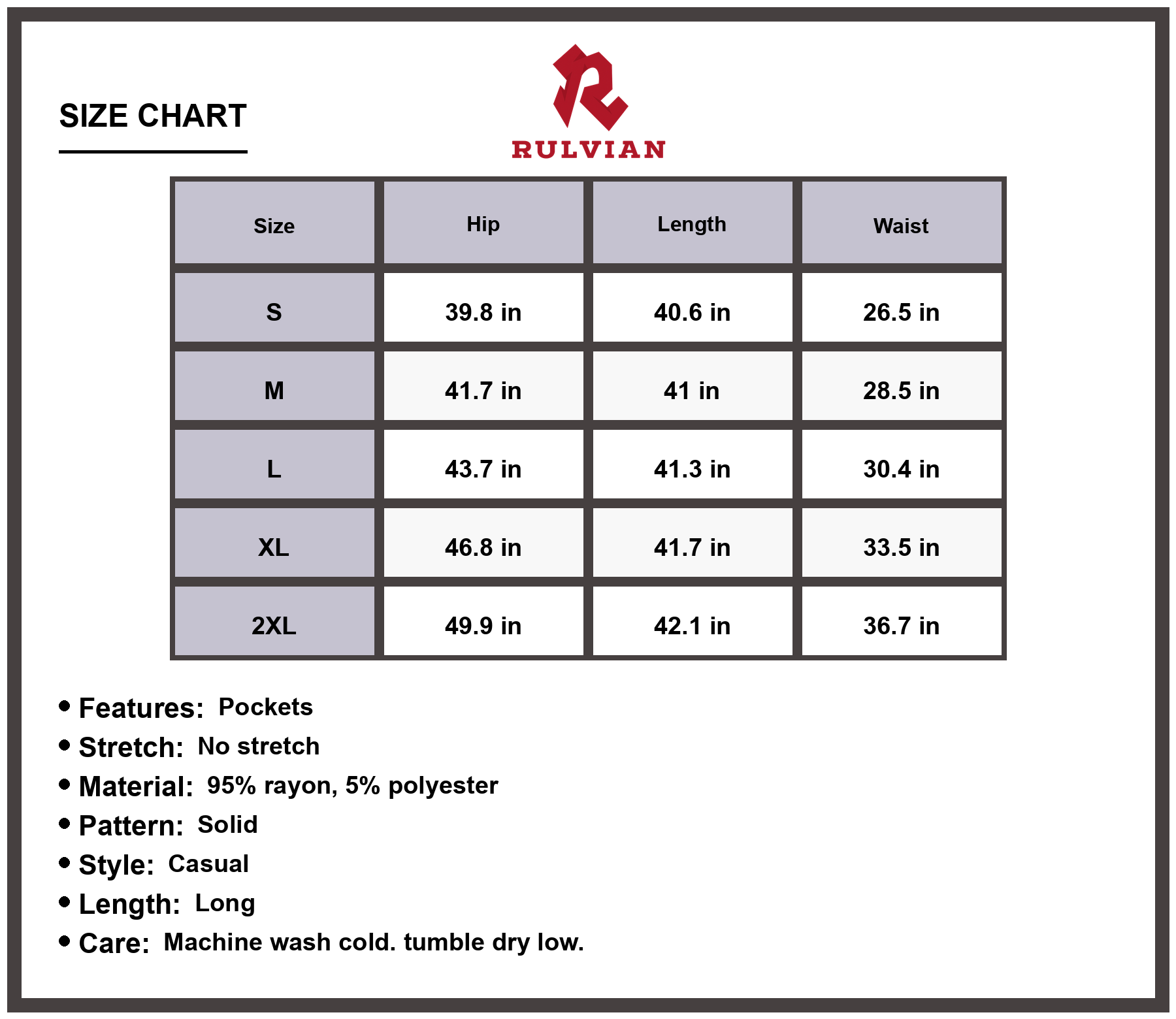 Size Chart - Women's High Waist Loose Fit Jeans with Pockets Buttoned Front Casual Long Durable Denim Pants for Everyday Versatile Wear