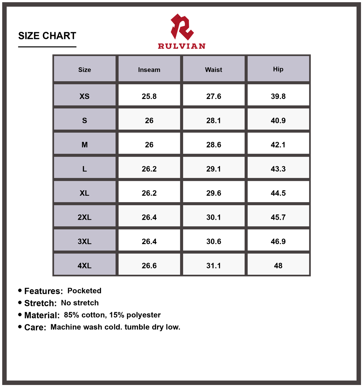 Size Chart - Women's Wide Leg Relaxed Fit Pocketed Jeans High Quality Durable Casual Everyday Wear Versatile Outfit Modern Fashion Essential