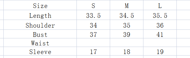 Size Chart - Plus Size Fitness Top With Navel-dye Short-sleeved Sports