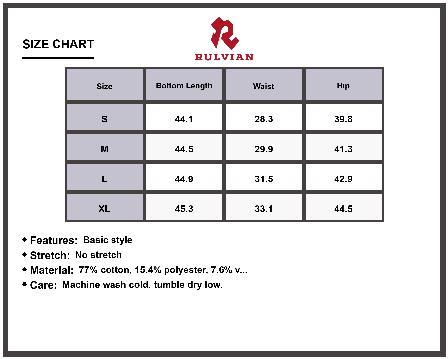 Size Chart - Women's Wide Leg Jeans with Pockets Non Stretch Denim Pants Casual Everyday Loose Fit Durable Versatile Fashionable