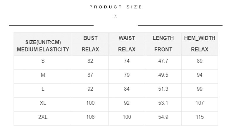 Size Chart - Camisole Lace Outerwear Deep V-neck Loose Camisole Top For Women